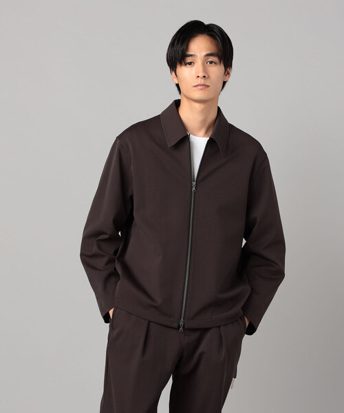 COMME CA MEN(コムサメン)の「ソロテックス レーヨンフィラメント ステンカラーブルゾン(ブルゾン・メンズ・ダークブラウン/ブラック・M/L)」の13枚目の写真