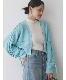 MERCURYDUO | ショルダーレースアップカーデ(カーディガン/ボレロ)