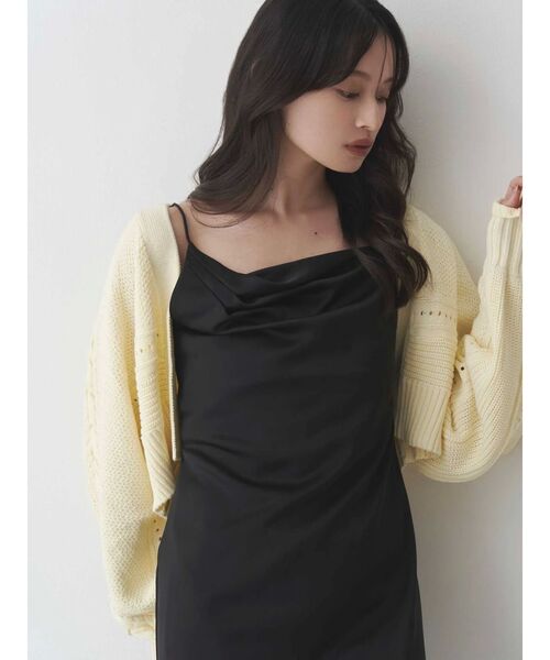 MERCURYDUO(マーキュリーデュオ)の「ショルダーレースアップカーデ(カーディガン/ボレロ・レディース・オフホワイト/ブルー/イエロー/ブラウン・FREE)」の10枚目の写真