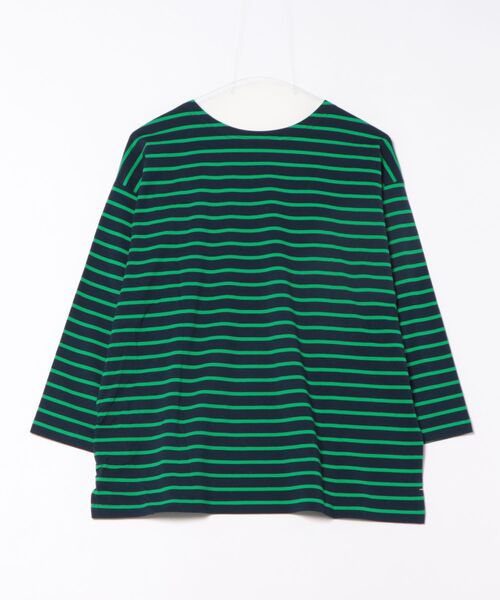 CUBE SUGAR(キューブシュガー)の「CUBE SUGAR/キューブシュガー 先染めボーダー天竺 前後着配色 ステッチPO(Tシャツ/カットソー・レディース・レッド/ネイビー/その他1・FREE)」の17枚目の写真