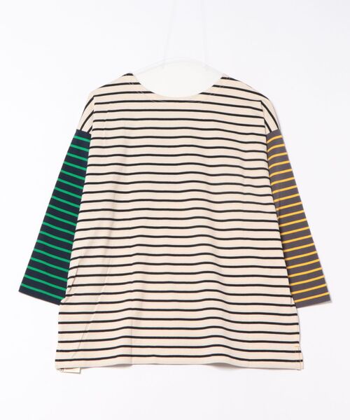 CUBE SUGAR(キューブシュガー)の「CUBE SUGAR/キューブシュガー 先染めボーダー天竺 前後着配色 ステッチPO(Tシャツ/カットソー・レディース・レッド/ネイビー/その他1・FREE)」の18枚目の写真
