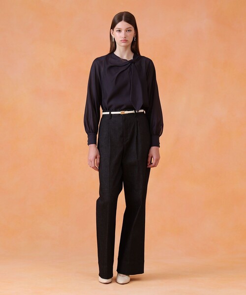 ANAYI（アナイ）の「オーガンジーツイストボウブラウス（シャツ/ブラウス・レディース・ホワイト/レッド/ベージュ/ネイビー・38/36）」の7枚目の写真