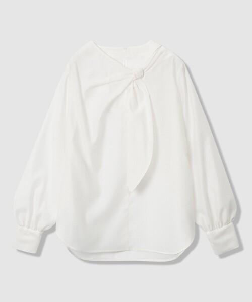 ANAYI（アナイ）の「オーガンジーツイストボウブラウス（シャツ/ブラウス・レディース・ホワイト/レッド/ベージュ/ネイビー・38/36）」の9枚目の写真