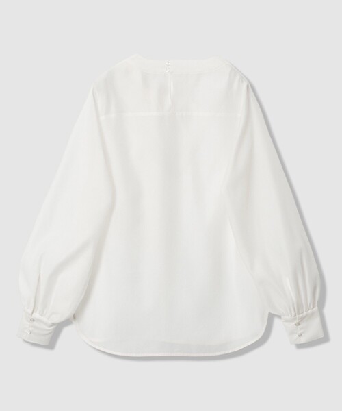 ANAYI（アナイ）の「オーガンジーツイストボウブラウス（シャツ/ブラウス・レディース・ホワイト/レッド/ベージュ/ネイビー・38/36）」の10枚目の写真