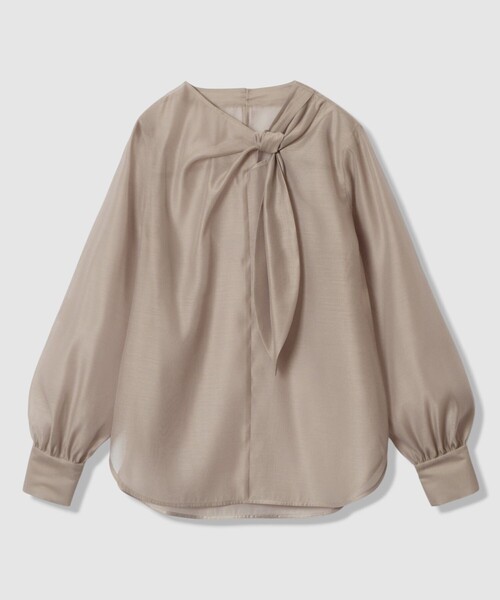 ANAYI（アナイ）の「オーガンジーツイストボウブラウス（シャツ/ブラウス・レディース・ホワイト/レッド/ベージュ/ネイビー・38/36）」の13枚目の写真