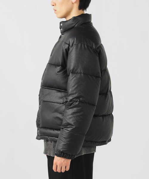 BEAMS HEART(ビームスハート)の「フェイクレザー 中綿 ブルゾン(ブルゾン・メンズ・ブラック/ライトブラウン・LARGE/MEDIUM/SMALL)」の14枚目の写真