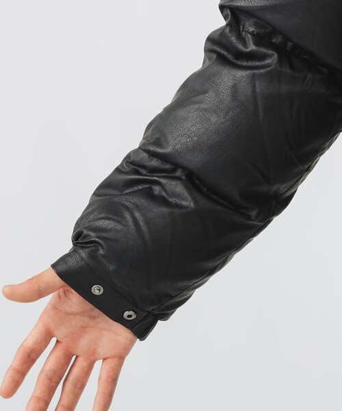 BEAMS HEART(ビームスハート)の「フェイクレザー 中綿 ブルゾン(ブルゾン・メンズ・ブラック/ライトブラウン・LARGE/MEDIUM/SMALL)」の17枚目の写真