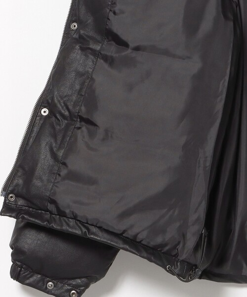 BEAMS HEART(ビームスハート)の「フェイクレザー 中綿 ブルゾン(ブルゾン・メンズ・ブラック/ライトブラウン・LARGE/MEDIUM/SMALL)」の21枚目の写真