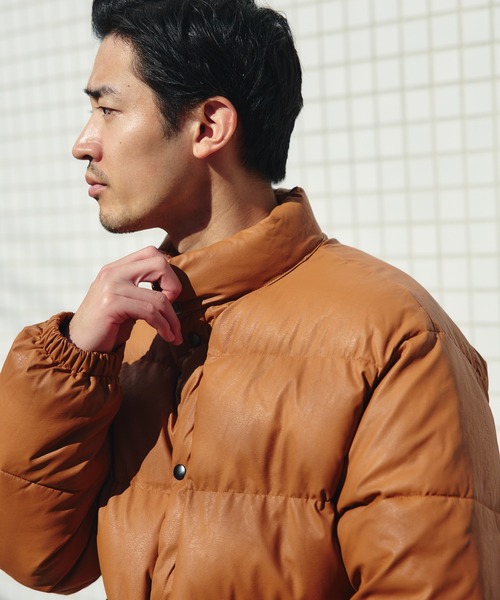 フェイクレザー 中綿 ブルゾン（ブルゾン）｜BEAMS HEART（ビームス