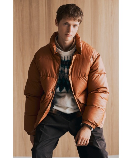 BEAMS HEART(ビームスハート)の「フェイクレザー 中綿 ブルゾン(ブルゾン・メンズ・ブラック/ライトブラウン・LARGE/MEDIUM/SMALL)」の3枚目の写真
