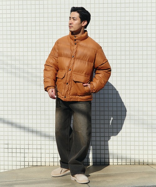 フェイクレザー 中綿 ブルゾン（ブルゾン）｜BEAMS HEART（ビームス