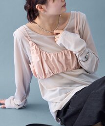 【前後2way◎】ギャザービスチェ SETトップス