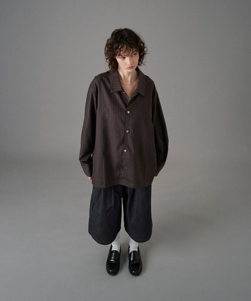 MARC LE BIHAN ダークグレー 長袖ロングシャツ Marc Le Bihan Draped Hooded Long Sleeve T-shirt | Elixirgallery