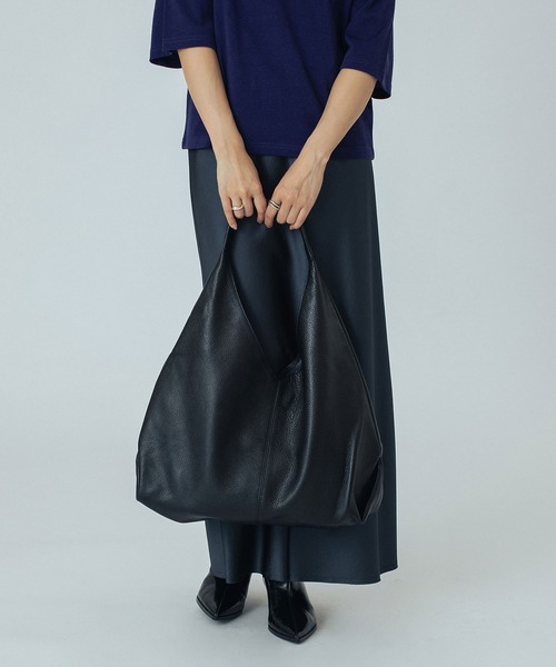 ROSE BUD（ローズバッド）の「(MILLELA FIRENZE)BIG LEATHER TOTE BAG（トートバッグ・レディース・ブラック/ブラウン・ONE SIZE）」の3枚目の写真