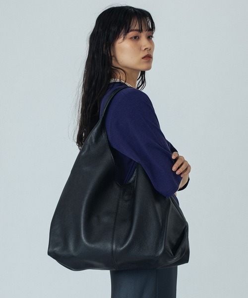 ROSE BUD（ローズバッド）の「(MILLELA FIRENZE)BIG LEATHER TOTE BAG（トートバッグ・レディース・ブラック/ブラウン・ONE SIZE）」の6枚目の写真