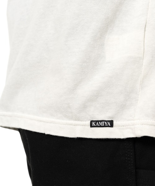 KAMIYA（カミヤ）の「"K-Wing" Distressed Pocket T-shirt（Tシャツ/カットソー・メンズ・ホワイト・S）」の7枚目の写真