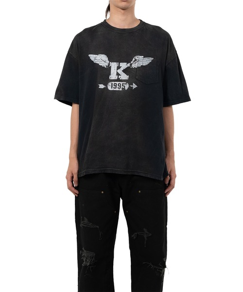 KAMIYA（カミヤ）の「"K-Wing" Distressed Pocket T-shirt（Tシャツ/カットソー・メンズ・ホワイト・S）」の9枚目の写真