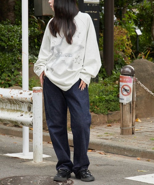 Theater code(シアターコード)の「Studded Star Design Crew Neck Sweatshirt / スタッズ付き スターデザイン クルーネックスウェット(スウェット・レディース・ブラック/グレー・L/M)」の10枚目の写真