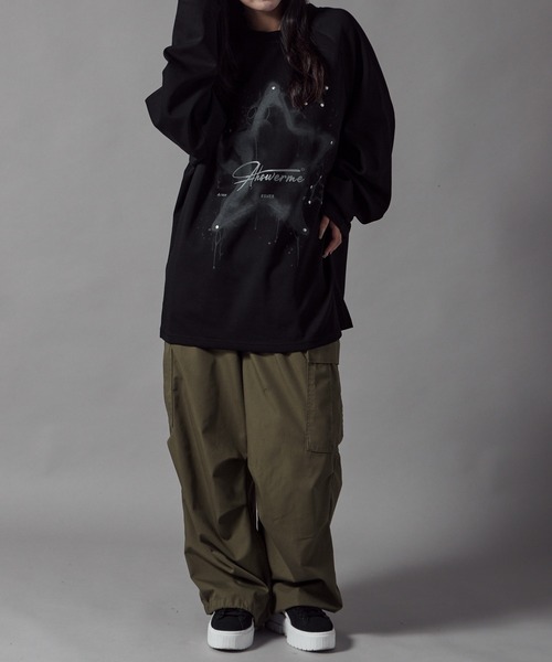 Theater code(シアターコード)の「Studded Star Design Crew Neck Sweatshirt / スタッズ付き スターデザイン クルーネックスウェット(スウェット・レディース・ブラック/グレー・L/M)」の22枚目の写真