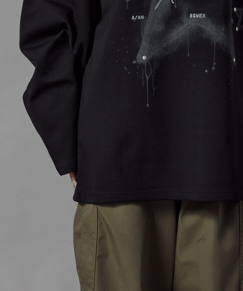 Theater code(シアターコード)の「Studded Star Design Crew Neck Sweatshirt / スタッズ付き スターデザイン クルーネックスウェット(スウェット・レディース・ブラック/グレー・L/M)」の15枚目の写真
