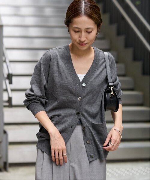 【新品】FRAMeWORK イタリアヤーン basic Vネックカーディガン FRAMeWORK｜≪WEB限定 / 追加≫イタリアヤーン basic Vネック