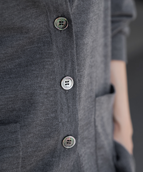 ≪WEB限定 / 追加≫イタリアヤーン basic Vネックカーディガン