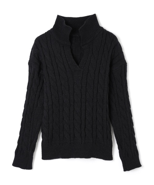 M DOLLY(エムドリー)の「knit armonia cable stitch setup / ニットアルモニアケーブルステッチセットアップ(セットアップ・レディース・ブラック/アイボリー/グレー・FREE)」の20枚目の写真