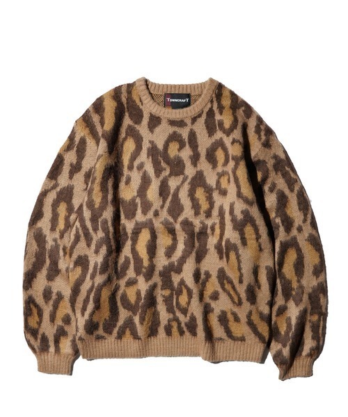 TOWNCRAFT（タウンクラフト）の「TOWNCRAFT タウンクラフト / VINTAGE PATTERN SHAGGY CREW SWEATER（ニット/セーター・メンズ・その他1/その他2/ライトグレー系1/グレー/カーキ/オリーブ・SMALL/MEDIUM/LARGE）」の5枚目の写真