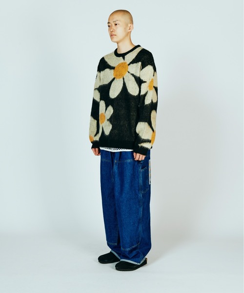 TOWNCRAFT（タウンクラフト）の「TOWNCRAFT タウンクラフト / VINTAGE PATTERN SHAGGY CREW SWEATER（ニット/セーター・メンズ・その他1/その他2/ライトグレー系1/グレー/カーキ/オリーブ・SMALL/MEDIUM/LARGE）」の13枚目の写真