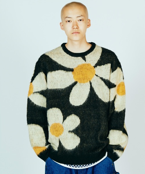 TOWNCRAFT（タウンクラフト）の「TOWNCRAFT タウンクラフト / VINTAGE PATTERN SHAGGY CREW SWEATER（ニット/セーター・メンズ・その他1/その他2/ライトグレー系1/グレー/カーキ/オリーブ・SMALL/MEDIUM/LARGE）」の9枚目の写真