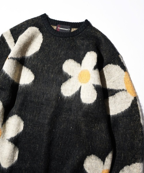 TOWNCRAFT（タウンクラフト）の「TOWNCRAFT タウンクラフト / VINTAGE PATTERN SHAGGY CREW SWEATER（ニット/セーター・メンズ・その他1/その他2/ライトグレー系1/グレー/カーキ/オリーブ・SMALL/MEDIUM/LARGE）」の17枚目の写真
