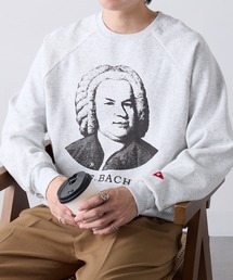 【Healthknit】Classic Sweat Crew L/S(Bach Print)