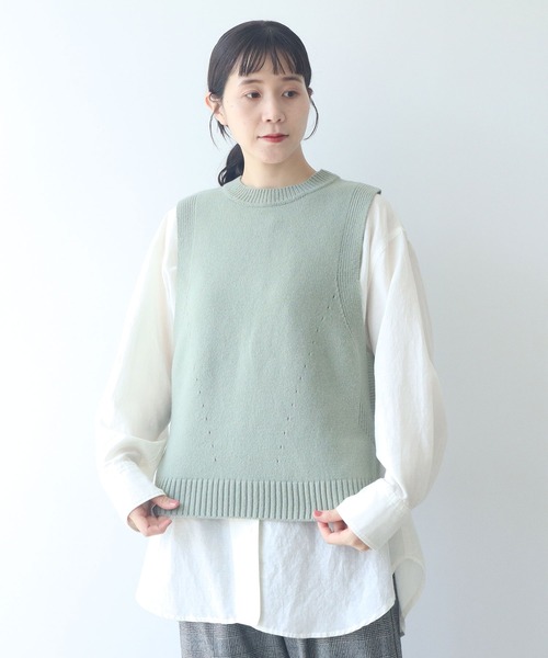 セール】NEW ENGLAND ニットベスト（ベスト）｜yuni（ユニ ）の