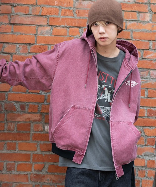 セール】WEGO/【25年秋冬新作】ワーカーズフードブルゾン（デニム