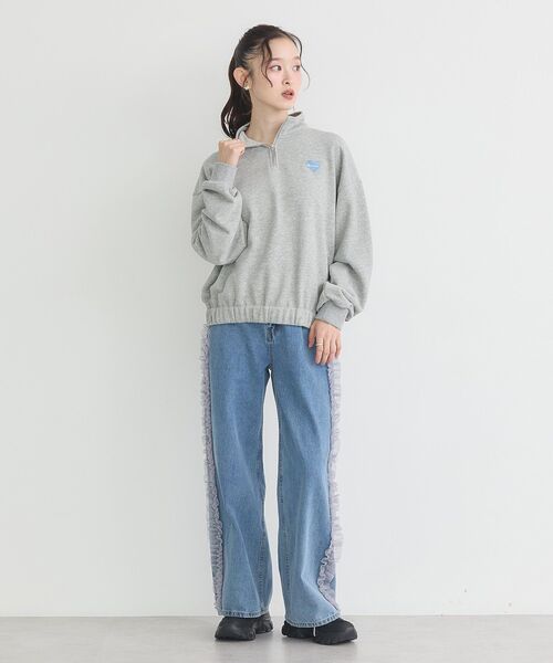 セール】Champion×emaeハーフジップハートスウェット（スウェット