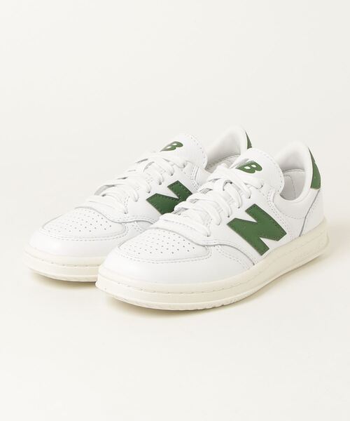 NEW BALANCE(ニューバランス)の「T500(スニーカー・レディース・ホワイト×グリーン・22.5cm/23.0cm/23.5cm/24.0cm/24.5cm/25.0cm/25.5cm/26.0cm/26.5cm/27.0cm/27.5cm/28.0cm/28.5cm/29.0cm)」の4枚目の写真