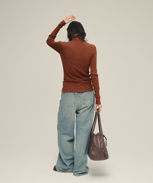 eL（エル）の「【eL】14G Glitter TurtleNeck Pullover/582411（ニット/セーター・レディース・ブラック/ネイビー/ブラウン・FREE）」の10枚目の写真