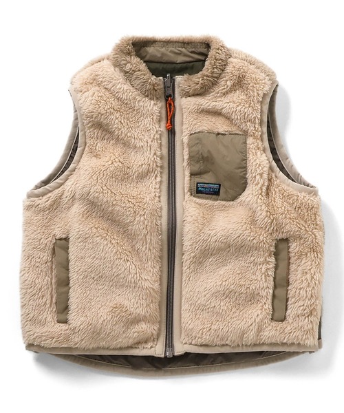 F.O.KIDS（エフオーキッズ）の「F.O.KIDS/エフオーキッズ リバーシブルボアベスト（ベスト・キッズ・アイボリー/チャコール/レインボー/レッド・130/120/140）」の2枚目の写真