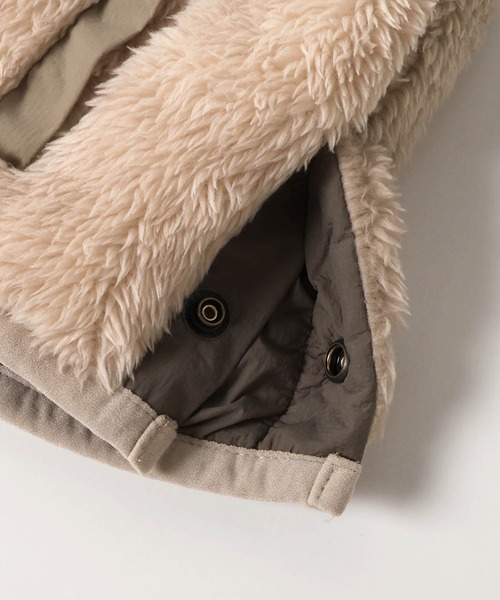 F.O.KIDS（エフオーキッズ）の「F.O.KIDS/エフオーキッズ リバーシブルボアベスト（ベスト・キッズ・アイボリー/チャコール/レインボー/レッド・130/120/140）」の21枚目の写真