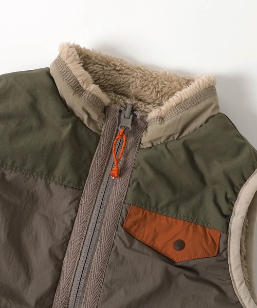 F.O.KIDS（エフオーキッズ）の「F.O.KIDS/エフオーキッズ リバーシブルボアベスト（ベスト・キッズ・アイボリー/チャコール/レインボー/レッド・130/120/140）」の22枚目の写真