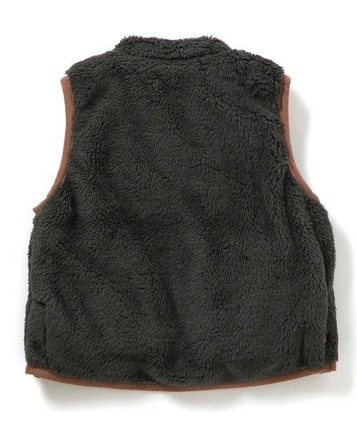 F.O.KIDS（エフオーキッズ）の「F.O.KIDS/エフオーキッズ リバーシブルボアベスト（ベスト・キッズ・アイボリー/チャコール/レインボー/レッド・130/120/140）」の5枚目の写真