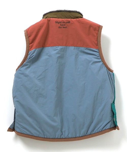 F.O.KIDS（エフオーキッズ）の「F.O.KIDS/エフオーキッズ リバーシブルボアベスト（ベスト・キッズ・アイボリー/チャコール/レインボー/レッド・130/120/140）」の7枚目の写真