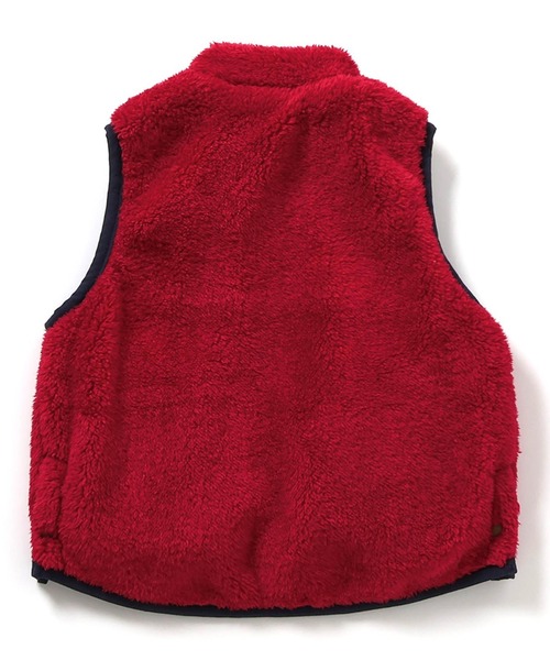 F.O.KIDS（エフオーキッズ）の「F.O.KIDS/エフオーキッズ リバーシブルボアベスト（ベスト・キッズ・アイボリー/チャコール/レインボー/レッド・130/120/140）」の8枚目の写真