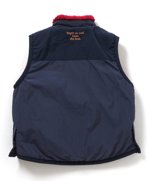 F.O.KIDS（エフオーキッズ）の「F.O.KIDS/エフオーキッズ リバーシブルボアベスト（ベスト・キッズ・アイボリー/チャコール/レインボー/レッド・130/120/140）」の10枚目の写真