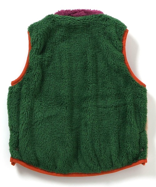 F.O.KIDS（エフオーキッズ）の「F.O.KIDS/エフオーキッズ リバーシブルボアベスト（ベスト・キッズ・アイボリー/チャコール/レインボー/レッド・130/120/140）」の12枚目の写真