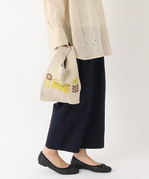 one'sterrace(ワンズテラス)の「FIKA ニットバッグ(トートバッグ・レディース・ダークブラウン系8/ベージュ系8・99)」の10枚目の写真