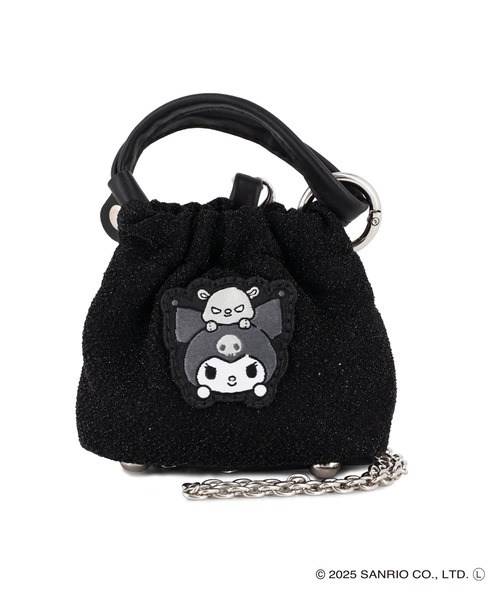 sanrio（サンリオ）の「【WEB限定商品】【ELGAES限定】Sanrio characters(サンリオキャラクターズ)ティニーバッグ クロミ・ハローキティ SAN-0122（ショルダーバッグ・レディース・シルバー/ブラック・FREE）」の12枚目の写真