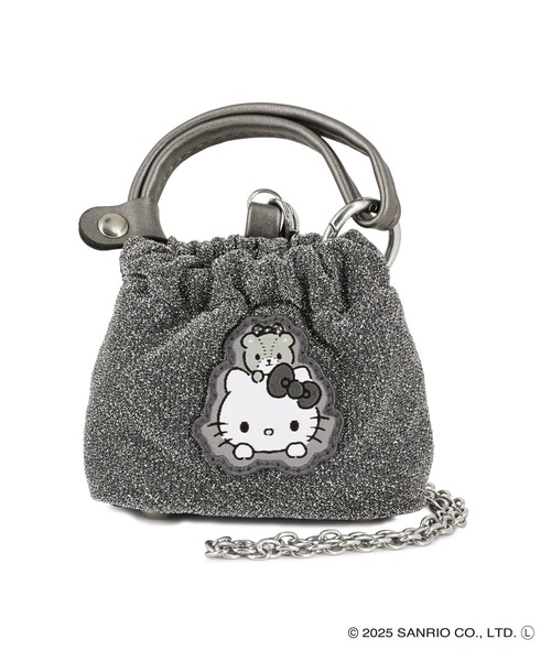 sanrio（サンリオ）の「【WEB限定商品】【ELGAES限定】Sanrio characters(サンリオキャラクターズ)ティニーバッグ クロミ・ハローキティ SAN-0122（ショルダーバッグ・レディース・シルバー/ブラック・FREE）」の22枚目の写真
