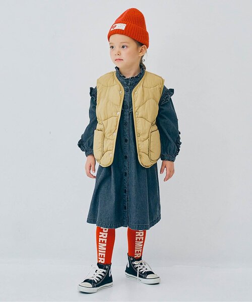 ジュニア対応】ほわほわ中綿のライトキルティングベスト（ベスト）｜p