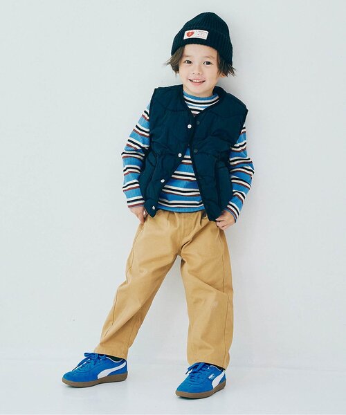 ジュニア対応】ほわほわ中綿のライトキルティングベスト（ベスト）｜p